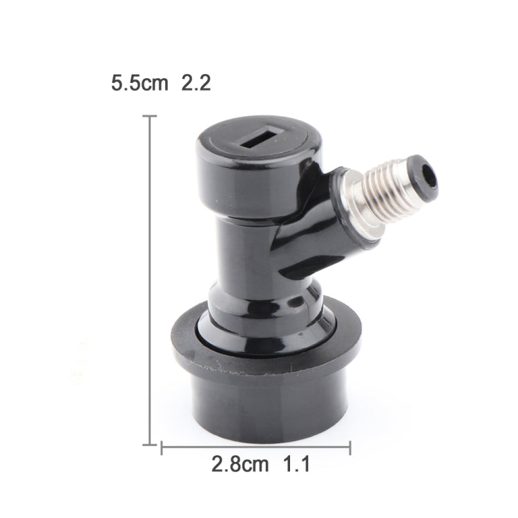 Home Beer Keg Connector Distributor Keg Disconnect Ball Lock(Gray Thread) by bashfashion
