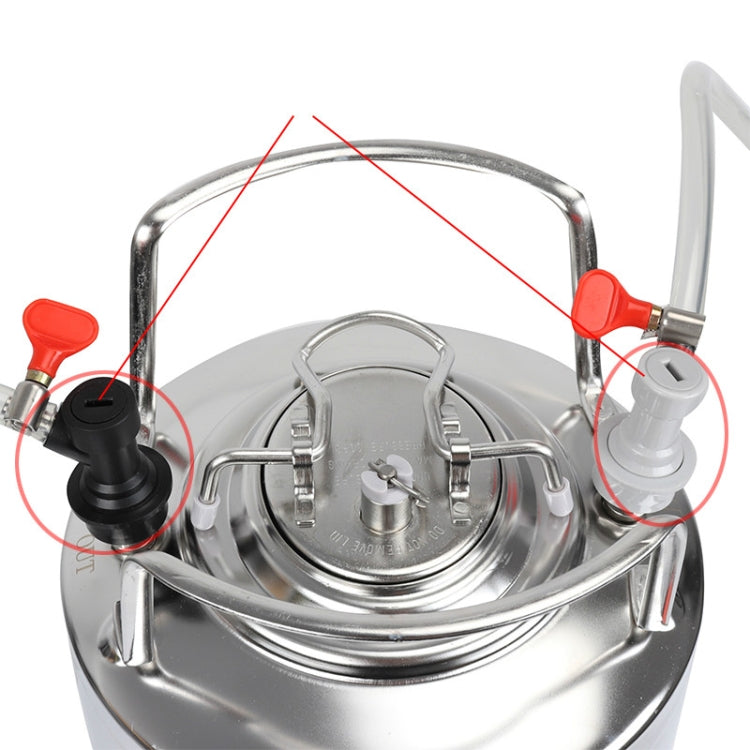 Home Beer Keg Connector Distributor Keg Disconnect Ball Lock(Gray Thread) by bashfashion