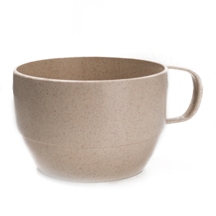 Wheat Straw Coffee Cup Tea Milk Breakfast Cups(Beige) by bashfashion