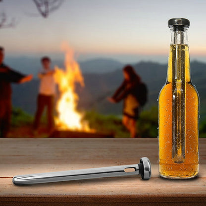 2 PCS 304 Stainless Steel Quick Freezing Ice Wine Cooler Portable Cooling Rod Cooling Wine Rod by bashfashion