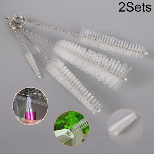 2 Sets Stainless Steel Wash Pipe Straw Brush Cleaner by bashfashion