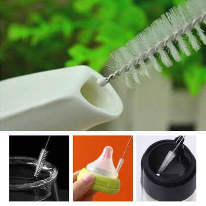 2 Sets Stainless Steel Wash Pipe Straw Brush Cleaner by bashfashion