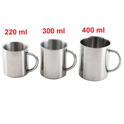 Double Wall Stainless Steel Coffee Mug Portable Termo Cup Travel Tumbler Coffee Jug Milk Tea Beer Cups Double Office Water Mugs(400ML) by bashfashion