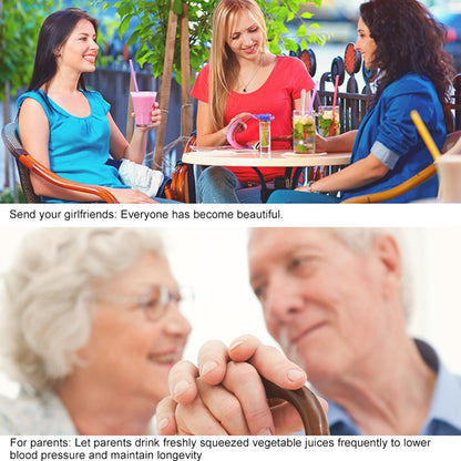 Mini Portable Electric Juicer Cup USB Rechargeable Juicer Fruit Juice Extractor(Green) by bashfashion