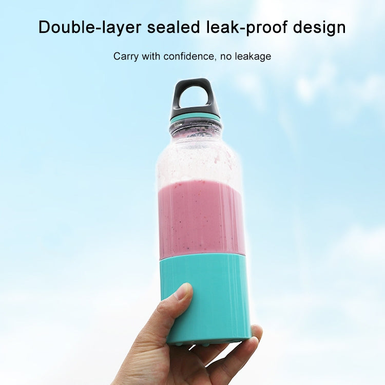 500ml Mini Portable Electric Juicer Cup USB Rechargeable Juicer Blender Maker Shaker Squeezers Fruit Orange Juice Extractor(Pink) by bashfashion