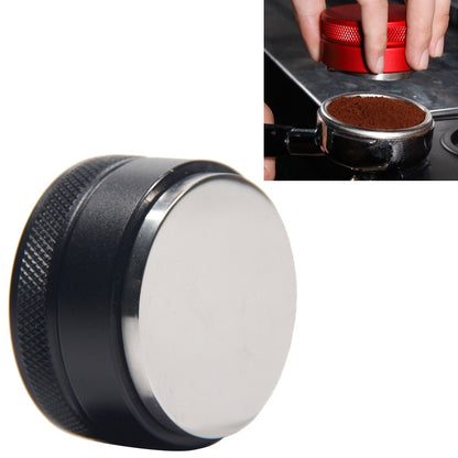 Macaron Stainless Steel Coffee Powder Flat Powder Filling Device, Specification:Flat(Black) by bashfashion