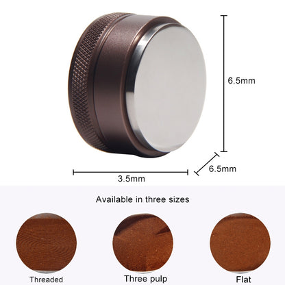 Macaron Stainless Steel Coffee Powder Flat Powder Filling Device, Specification:Flat(Black) by bashfashion