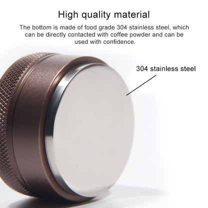 Macaron Stainless Steel Coffee Powder Flat Powder Filling Device, Specification:Thread(Black) by bashfashion