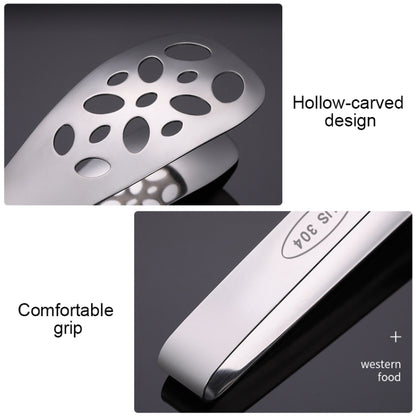 Stainless Steel Food Clip Anti-scalding Bread Steak Barbecue Clip Baking Tool by bashfashion