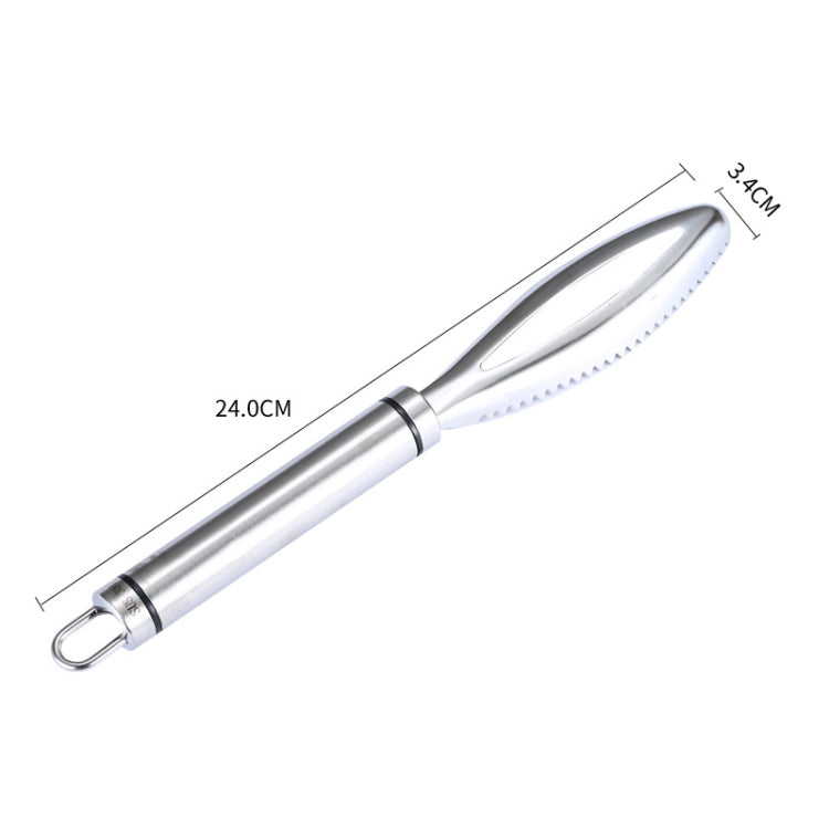 Stainless Steel Fish Scale Planer Household Hand-held Fish Scale Remover by bashfashion