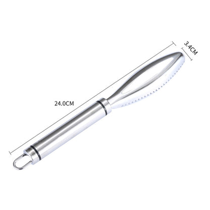 Stainless Steel Fish Scale Planer Household Hand-held Fish Scale Remover by bashfashion