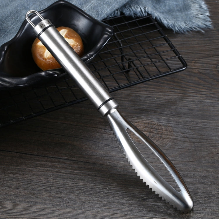 Stainless Steel Fish Scale Planer Household Hand-held Fish Scale Remover by bashfashion