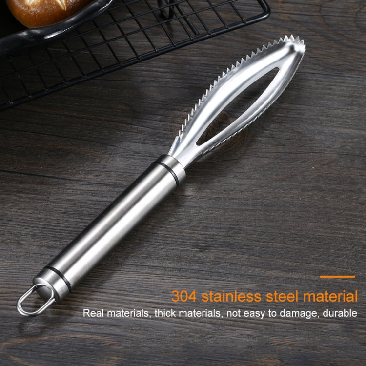 Stainless Steel Fish Scale Planer Household Hand-held Fish Scale Remover by bashfashion