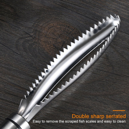 Stainless Steel Fish Scale Planer Household Hand-held Fish Scale Remover by bashfashion