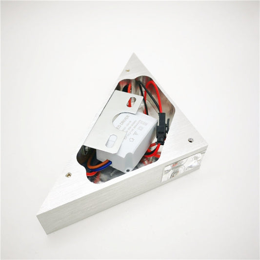 3W Aluminum Triangle Wall Lamp Home Lighting Indoor Outdoor Decoration Light, AC 85-265V(Warm White) by bashfashion