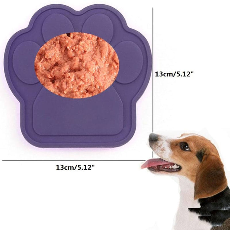 Pet Silicone Fixed Suction Cup Bowl Slow Eating Divert Attention Bath Products(Purple) by bashfashion