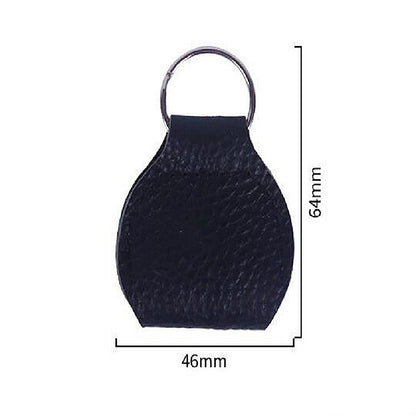 10 PCS Genuine Leather Guitar Pick Storage Bag with Key Ring, Color:Black by bashfashion