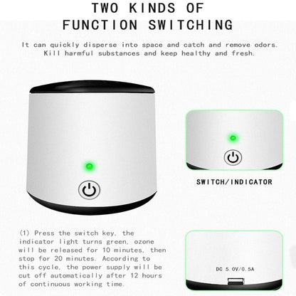 ZC-168 Refrigerator Car Active Oxygen Ozone Disinfection Sterilization Deodorization Purification Mini Air Purifier by bashfashion