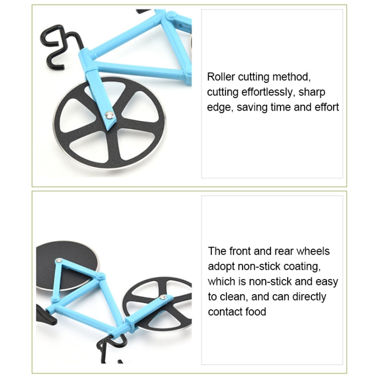 Stainless Steel Bicycle Pizza Cutter Knife Cake Cutter Creative Hob Random Color Delivery by bashfashion