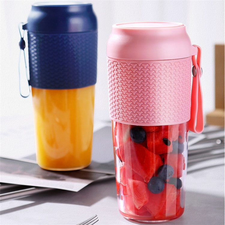 Portable Juicer Mini Electric Blender Portable Juicer(Navy Blue) by bashfashion