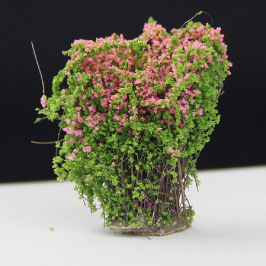 Artificial Handmade Model Material Sand Table Building Bush Flower Finished Flower(Peach Safflower) by bashfashion