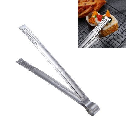 Stainless Steel Food Clip Bread Barbecue Clip Steak Buffet Clip, Size:12 inches by bashfashion