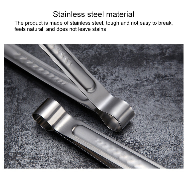 Stainless Steel Food Clip Bread Barbecue Clip Steak Buffet Clip, Size:12 inches by bashfashion