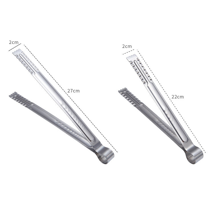 Stainless Steel Food Clip Bread Barbecue Clip Steak Buffet Clip, Size:12 inches by bashfashion