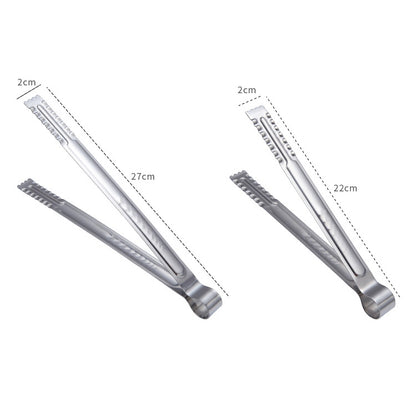 Stainless Steel Food Clip Bread Barbecue Clip Steak Buffet Clip, Size:12 inches by bashfashion