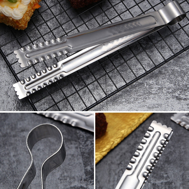 Stainless Steel Food Clip Bread Barbecue Clip Steak Buffet Clip, Size:12 inches by bashfashion