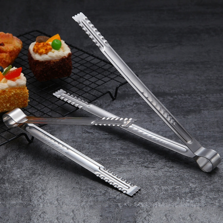 Stainless Steel Food Clip Bread Barbecue Clip Steak Buffet Clip, Size:12 inches by bashfashion
