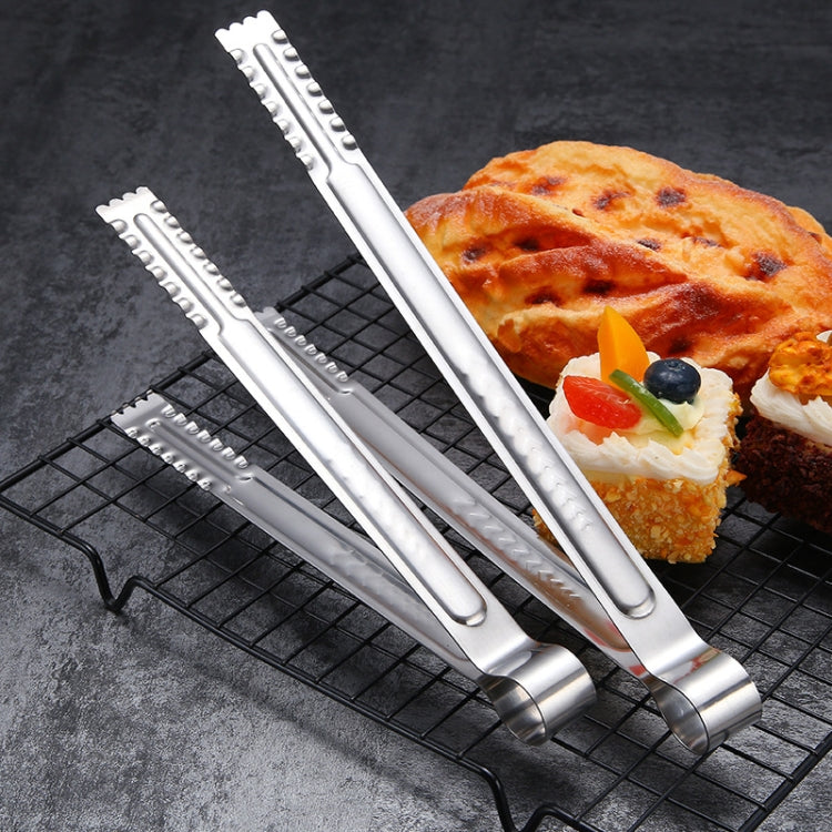 Stainless Steel Food Clip Bread Barbecue Clip Steak Buffet Clip, Size:12 inches by bashfashion