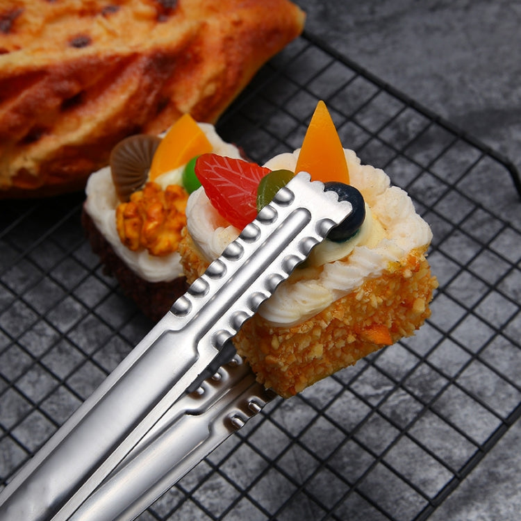 Stainless Steel Food Clip Bread Barbecue Clip Steak Buffet Clip, Size:12 inches by bashfashion