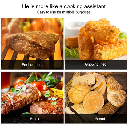 Stainless Steel Food Clip Bread Barbecue Clip Steak Buffet Clip, Size:12 inches by bashfashion