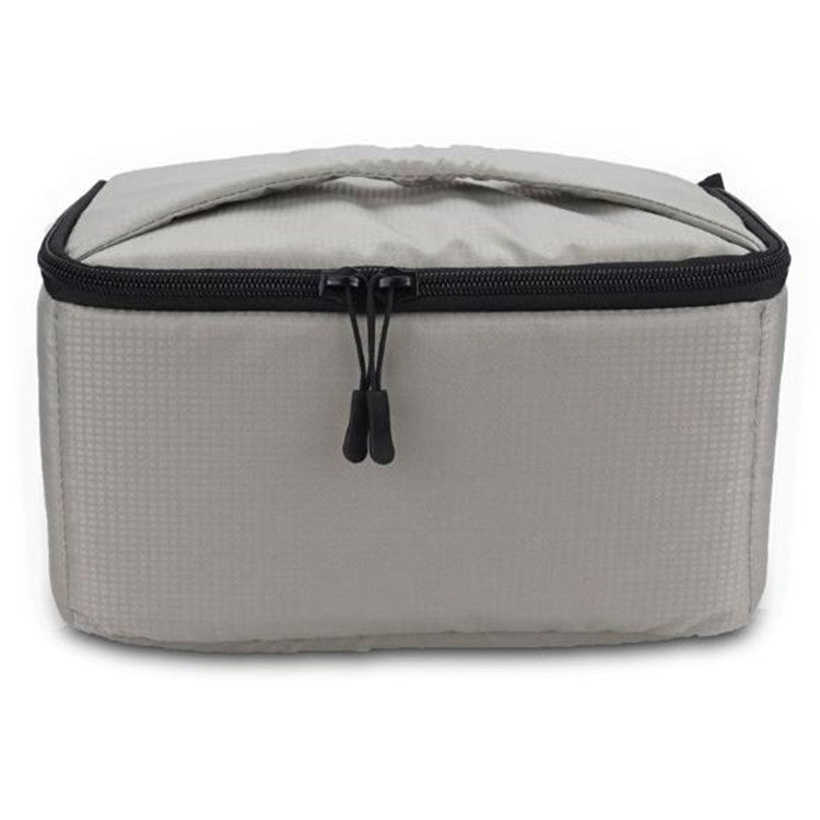 Water-resistant DSLR Padded insert Case Waterproof Zipper Removable Partition Camera Bags(Light Grey) by bashfashion