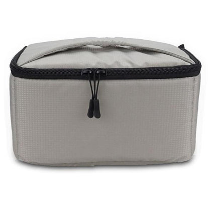 Water-resistant DSLR Padded insert Case Waterproof Zipper Removable Partition Camera Bags(Light Grey) by bashfashion