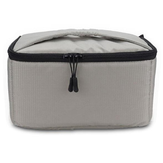 Water-resistant DSLR Padded insert Case Waterproof Zipper Removable Partition Camera Bags(Light Grey) by bashfashion