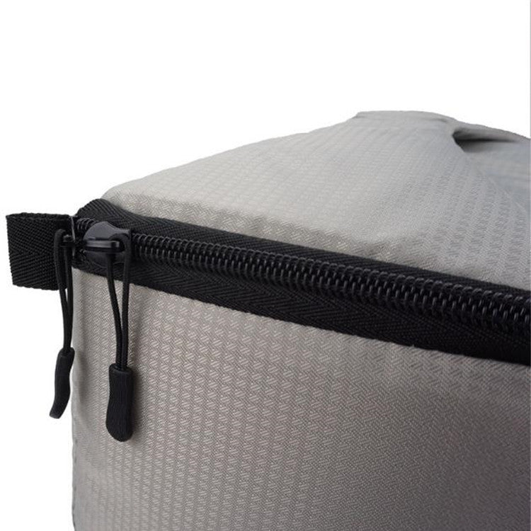 Water-resistant DSLR Padded insert Case Waterproof Zipper Removable Partition Camera Bags(Light Grey) by bashfashion