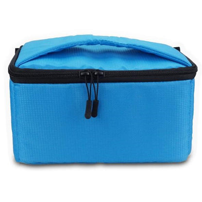Water-resistant DSLR Padded insert Case Waterproof Zipper Removable Partition Camera Bags(Blue) by bashfashion