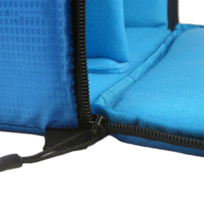 Water-resistant DSLR Padded insert Case Waterproof Zipper Removable Partition Camera Bags(Blue) by bashfashion
