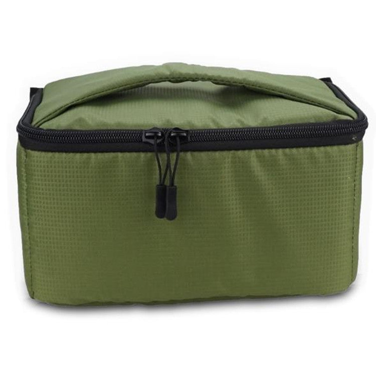 Water-resistant DSLR Padded insert Case Waterproof Zipper Removable Partition Camera Bags(Army Green) by bashfashion