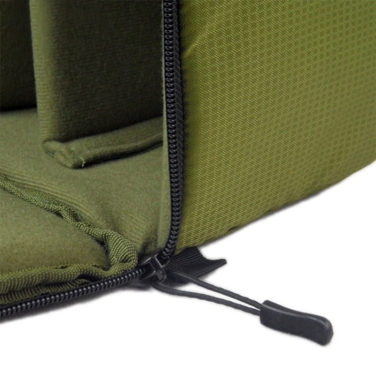 Water-resistant DSLR Padded insert Case Waterproof Zipper Removable Partition Camera Bags(Army Green) by bashfashion