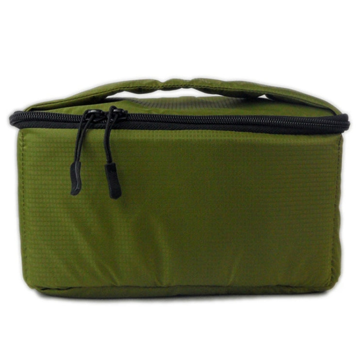 Water-resistant DSLR Padded insert Case Waterproof Zipper Removable Partition Camera Bags(Army Green) by bashfashion