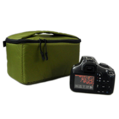 Water-resistant DSLR Padded insert Case Waterproof Zipper Removable Partition Camera Bags(Army Green) by bashfashion