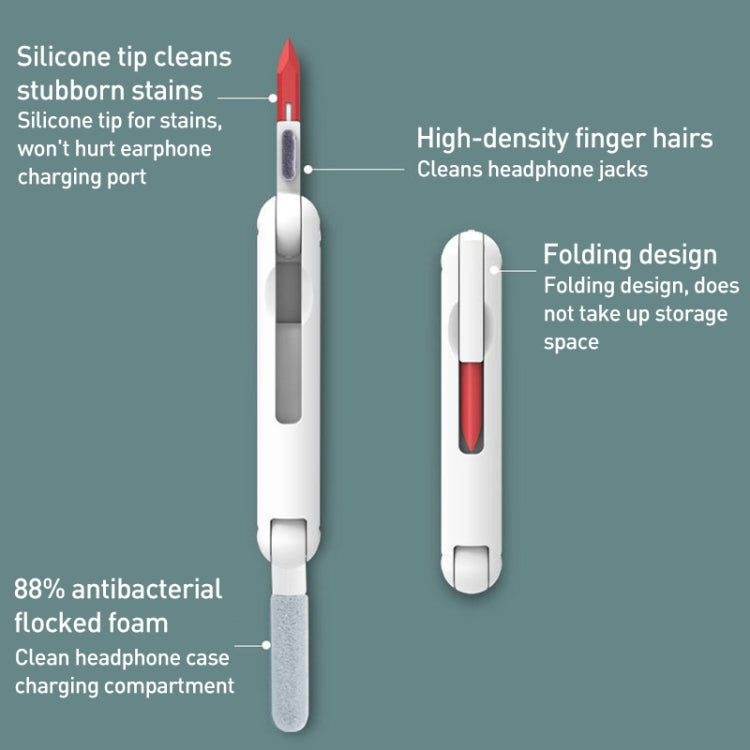 7 in 1 Bluetooth Headphone Computer Keyboard Cleaning Tools Set (Blue) by bashfashion