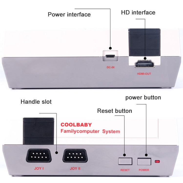 Retro Classic TV Mini HDMI HD Video Game Console, Built-in 600 Games by bashfashion
