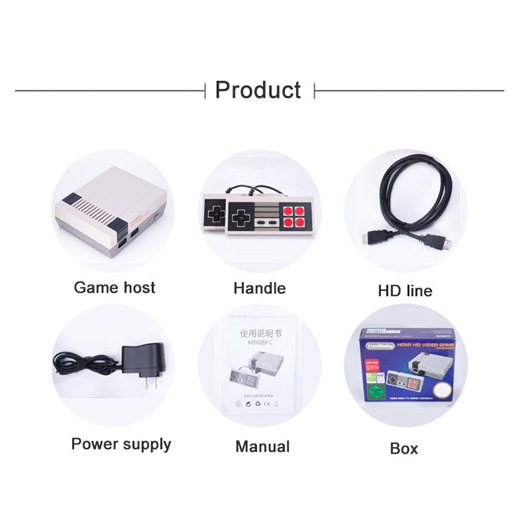 Retro Classic TV Mini HDMI HD Video Game Console, Built-in 600 Games by bashfashion