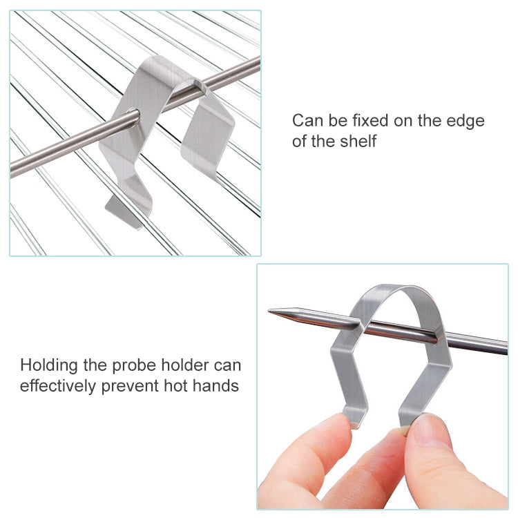 10 PCS Home Kitchen BBQ Grill Probe Holder, Specification: Single Hole Probe Holder by bashfashion