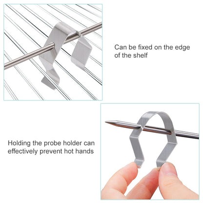 10 PCS Home Kitchen BBQ Grill Probe Holder, Specification: Single Hole Probe Holder by bashfashion