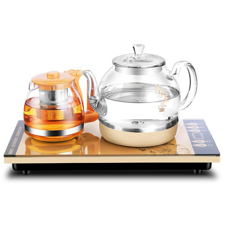 Automatic Bottom Self-suction Type Electromagnetic Tea Stove On The Bottom of The Kettle Household Intelligent Pumping Type Tea Set (Bottom Teapot) by bashfashion